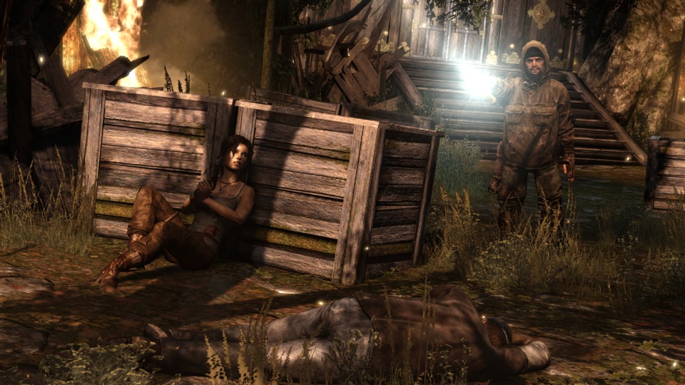 Separated from her ship’s crew, Lara hides from a murderous hunter.