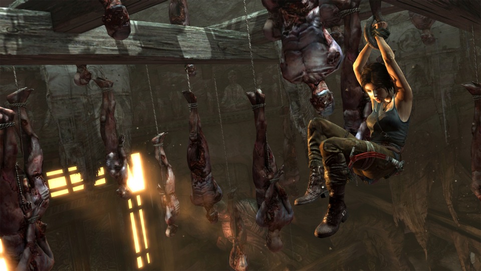 Trapped in a forest of hanging corpses, Lara must keep her head and use her athleticism to escape.