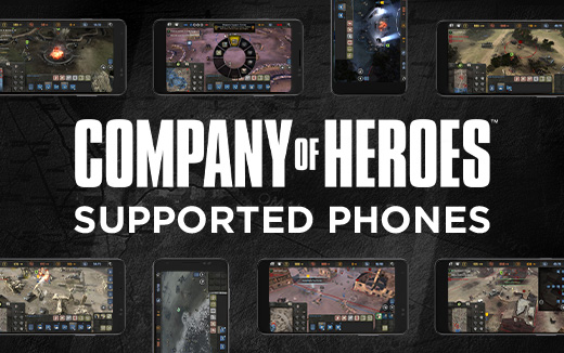 Поддерживаемые модели iPhone и Android для Company of Heroes