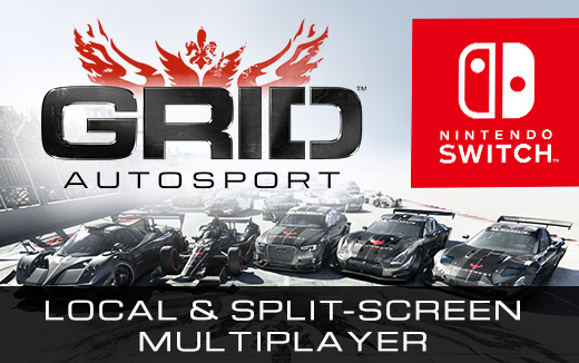 Multijoueur local sans fil et en écran scindé dans GRID Autosport sur Nintendo Switch™ grâce à la mise à jour gratuite