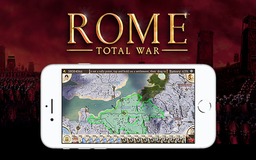 D'après les premières captures d'écran, ROME: Total War sur iPhone a droit à une refonte épique