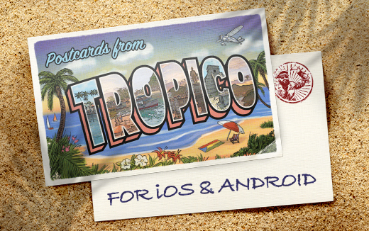 Du wärst gerne hier? – Postkarten aus Tropico bringt sieben neue Herausforderungen nach Tropico für iOS & Android