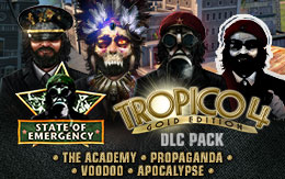 The State of Emergency DLC pack for Tropico 4 is out now on Mac!