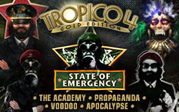 Trouble in Paradise: Prepare for the State of Emergency DLC pack for Tropico 4!