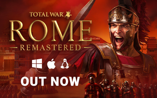 Das Römische Imperium erstrahlt im Glanze eines neuen Morgens! Total War: ROME REMASTERED ist jetzt für Windows, macOS &amp; Linux erhältlich