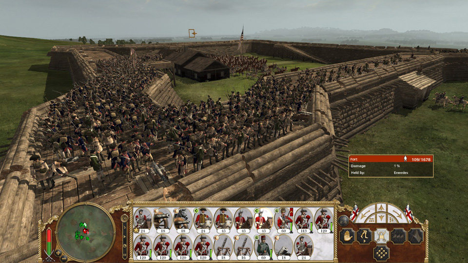Guadagnare il controllo dei fortini rafforza la tua posizione e ti dà un posto per riunire il presidio le truppe.