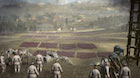 Вымуштрованные воины Цу терпеливо стоят в боевом строю, пока вдали догорают вражеские постройки.