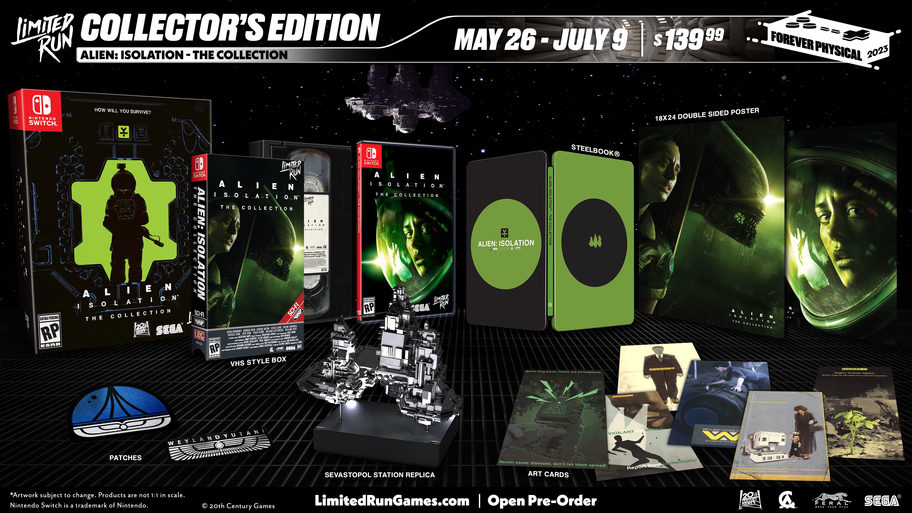 Alien: Isolation for Nintendo Switch Limited Run Games Collector's Edition Box