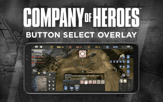 Feature-Highlight – Schaltflächenauswahl-Overlay in Company of Heroes für iPhone und Android 