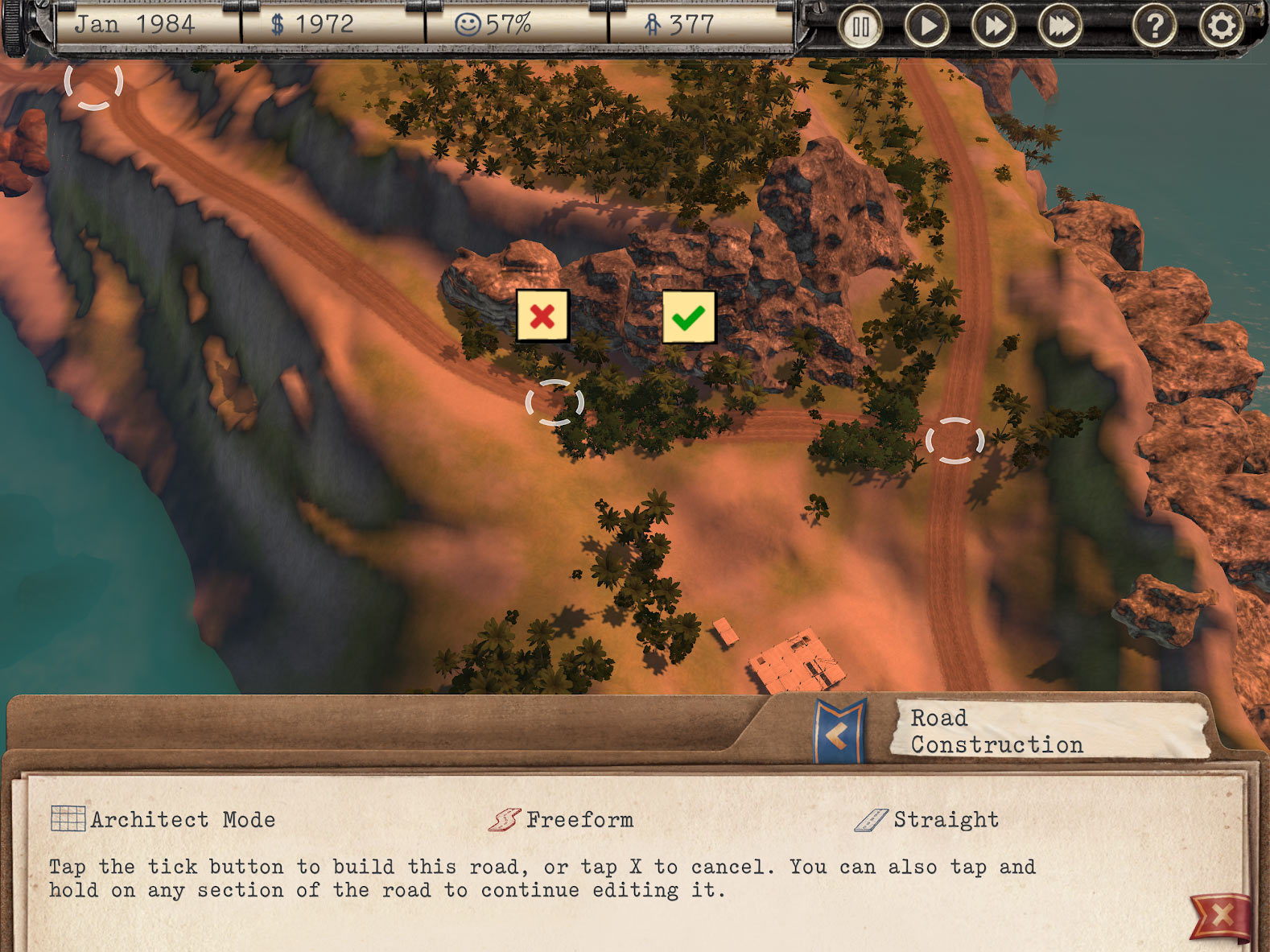 Tropico! — Easy road placement for iPad