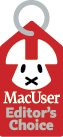 MacUser Editors' Choice badge