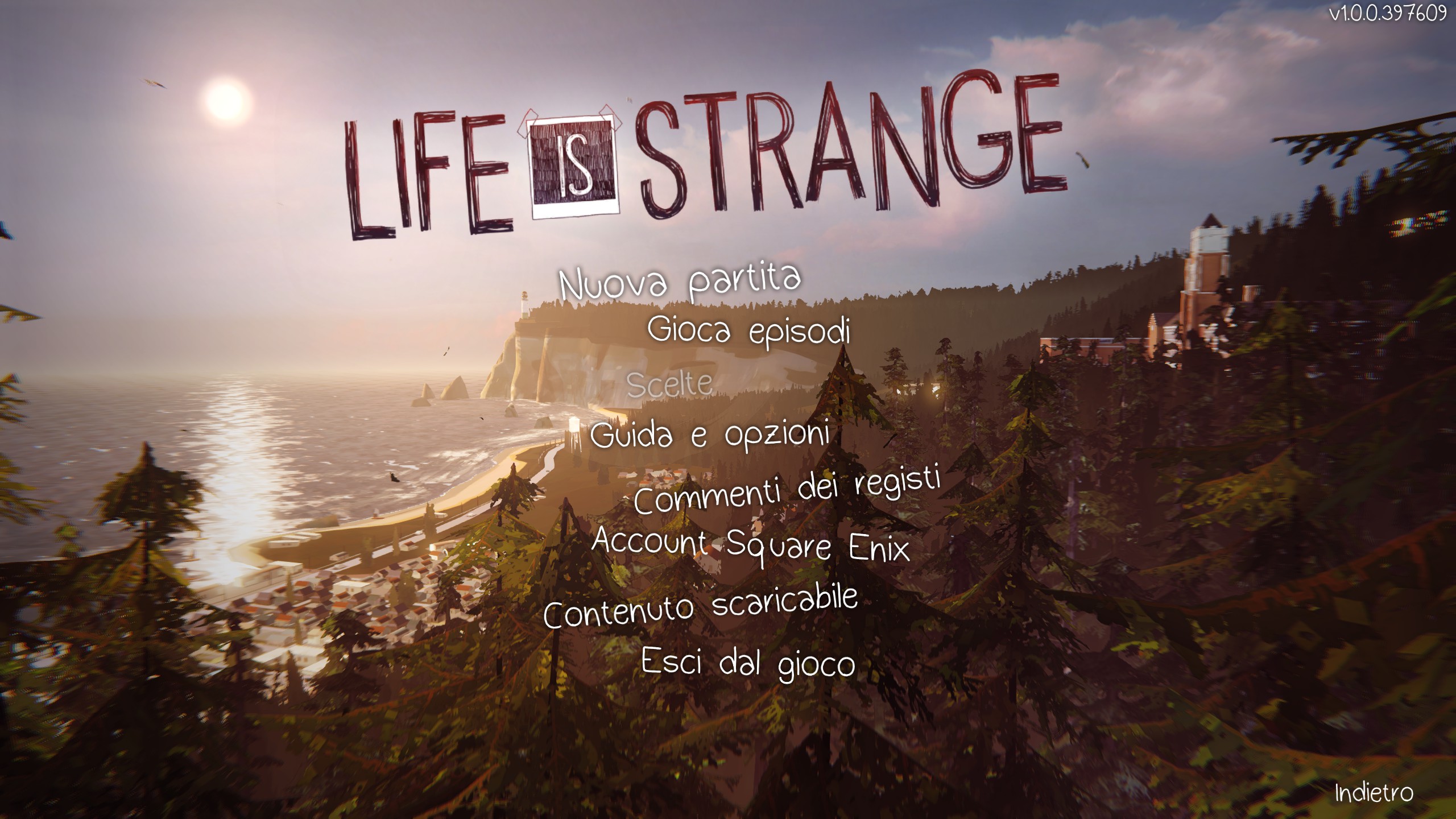 Image of main menu