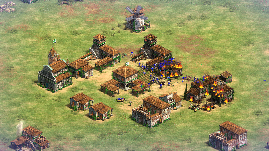 Image of a massed attack