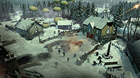 Paratroopers arrive to bolster a defensive position.
