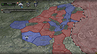 A situation map of the Ardennes shows US territory in blue and German territory in red.