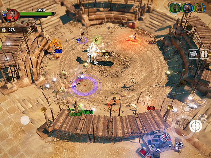 <strong>BRING A FRIEND — OR TWO OR THREE!</strong> Assemble a tomb-raiding team with fellow adventurer Carter Bell and the Egyptian gods Isis and Horus, in 4-player online co-op.
