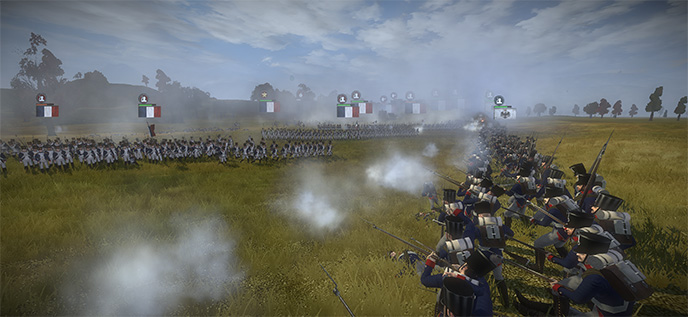 <strong>COMMANDEZ LA COALITION</strong> Menez l'Autriche, la Grande-Bretagne, la Prusse ou la Russie contre la France et Napoléon, son empereur autoproclamé, dans une campagne visant à contrecarrer son expansionnisme agressif. 