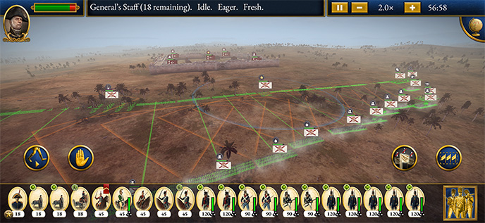 <strong>GRAND STRATEGY ON&nbsp;THE&nbsp;GO</strong> Intuitive touchscreen controls and quality-of-life improvements make NAPOLEON tailored for mobile. Or, for the familiar desktop experience, connect an iPadOS/Android compatible mouse & keyboard.