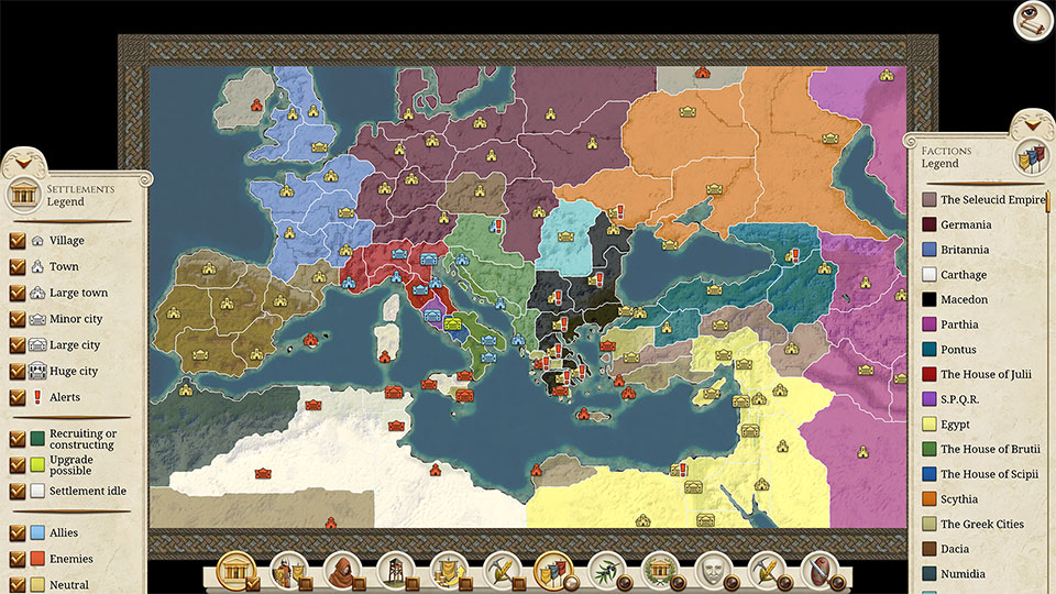 New map overlays make empire planning simple.