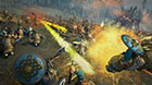 A Shaman of the Greenskins lays waste to some Dwarfs with a magic missile comprised of purest spite.